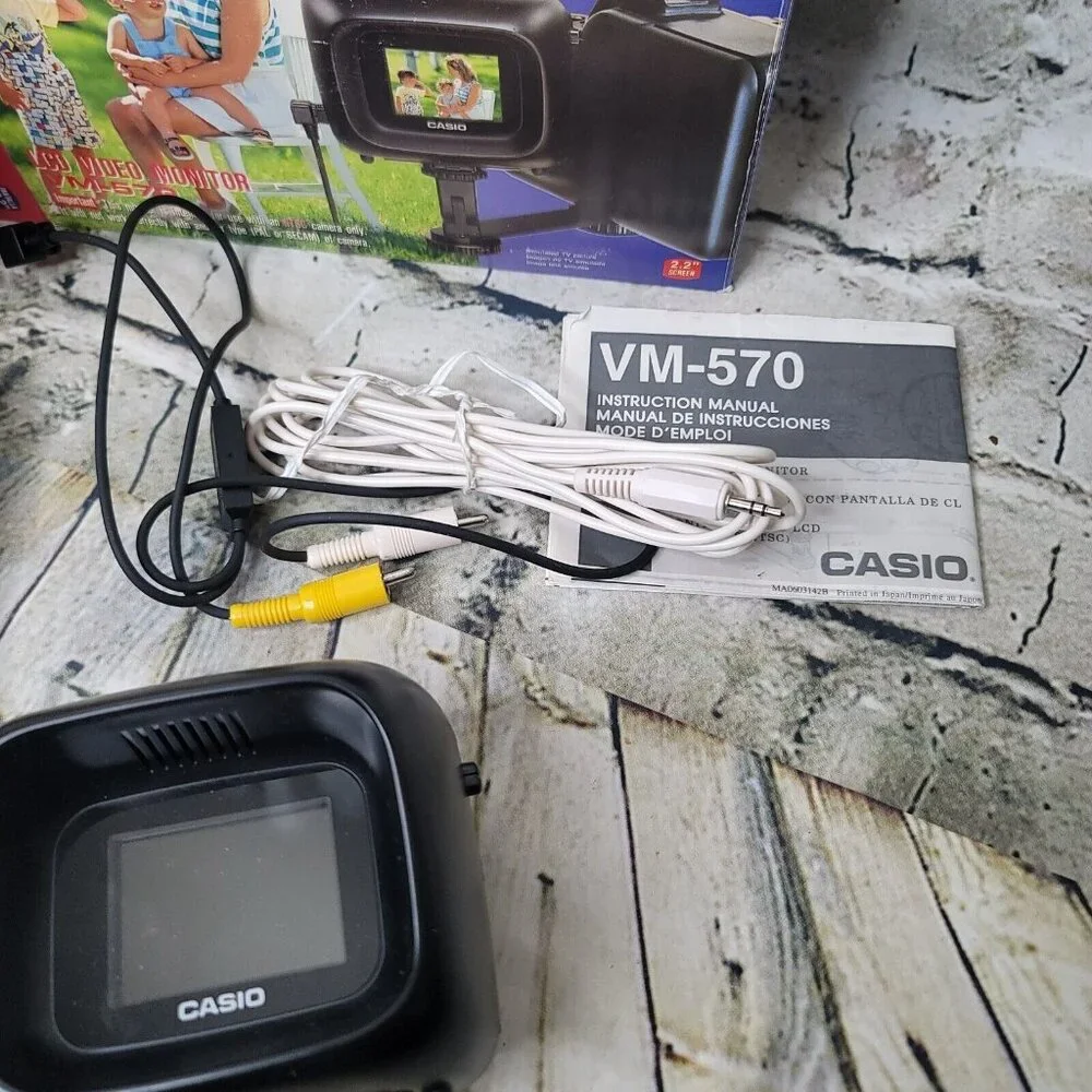 Casio VM-570 Camcorder LCD Video Monitor NTSC Untested